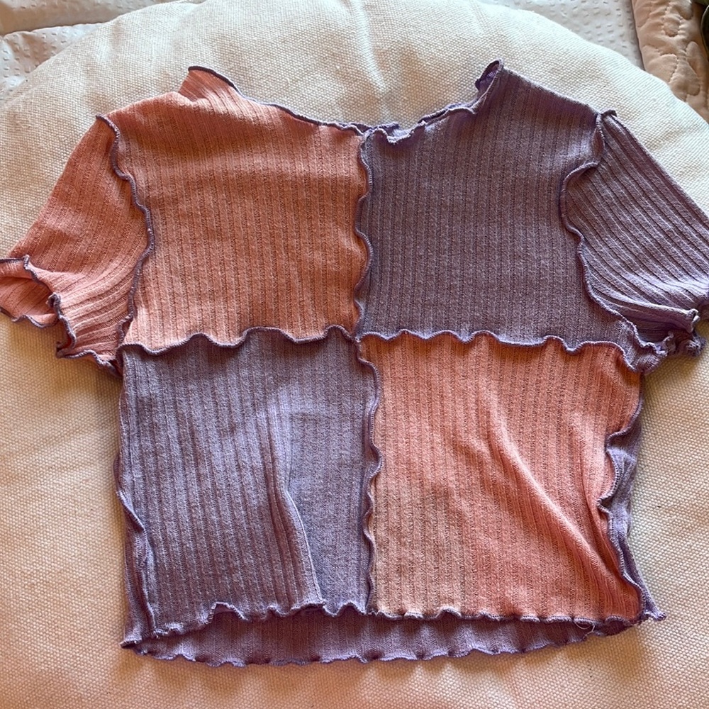 Pink and purple baby tee